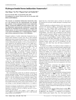 Hydrogen-bonded boron imidazolate frameworks
