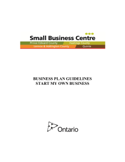 Guide to Writing a Business Plan