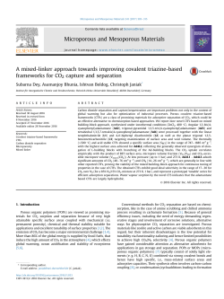A mixed-linker approach towards improving covalent triazine