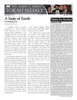 A Taste of Torah
