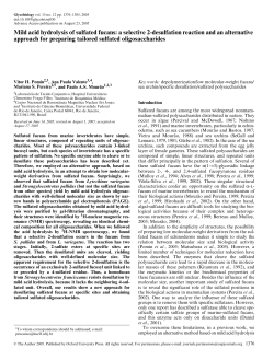 Mild acid hydrolysis of sulfated fucans: a