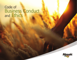 Business Conduct and Ethics