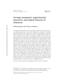 Concept possession, experimental semantics, and hybrid theories of