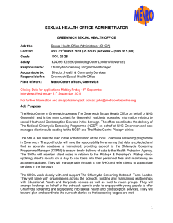sexual health office administrator