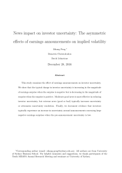 News impact on investor uncertainty: The asymmetric effects of