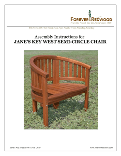Jane`s Key West Semi-Circle Chair