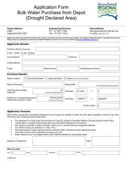 Application Form - Goondiwindi Regional Council