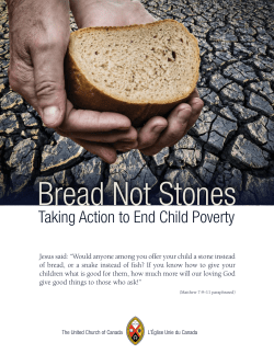 Bread Not Stones - The United Church of Canada