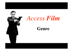 Film Genre - Varieur Film Studies