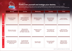 Rediscover yourself and indulge your desires.