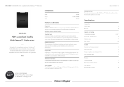 ADA compliant Double DishDrawer&trade; Dishwasher