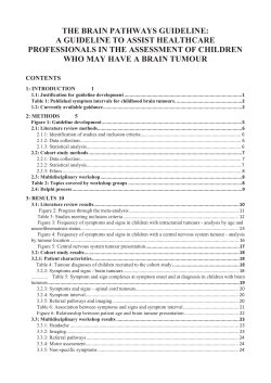 THE BRAIN PATHWAYS GUIDELINE: A GUIDELINE TO ASSIST