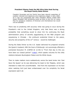 President Obama Feels the MK-Ultra Gate Heat During the Royal