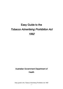 Tobacco Advertising Prohibition Act 1992