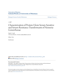 Characterization of Protein-I from Serum