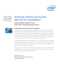 Achieving Twenty-Four-to-One Web Server Consolidation