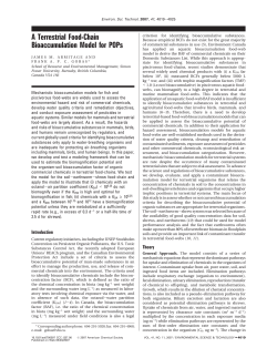 A Terrestrial Food-Chain Bioaccumulation Model for POPs