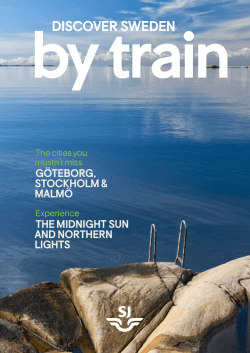Discover Sweden by train