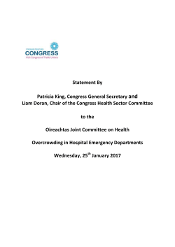 Irish Congress of Trade Unions Opening Statement