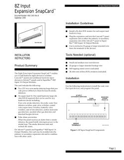 8Z Input Expansion SnapCard&trade;