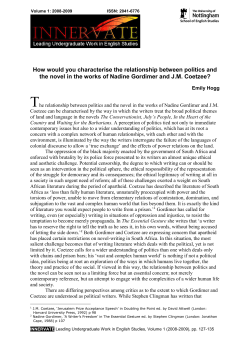 How would you characterise the relationship between politics and