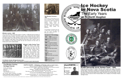 Ice Hockey in Nova Scotia