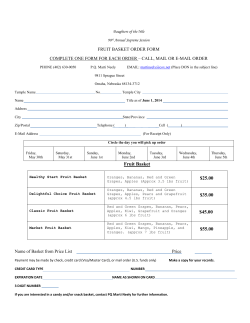 Fruit Basket $25.00 $35.00 $45.00 $55.00