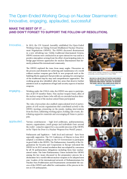 OEWG briefing - Basel Peace Office