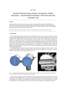Seasonal thermal energy storage with aqueous sodium hydroxide