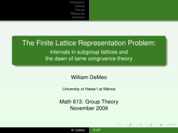 The Finite Lattice Representation Problem
