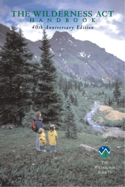 The Wilderness Act Handbook