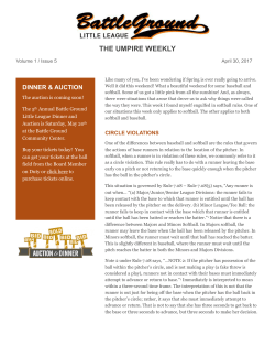 the umpire weekly - Battle Ground Little League