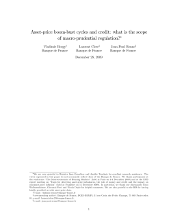 Asset-price boom-bust cycles and credit