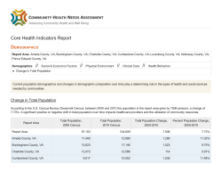 Core Health Indicators Report - Community Health Needs Assessment