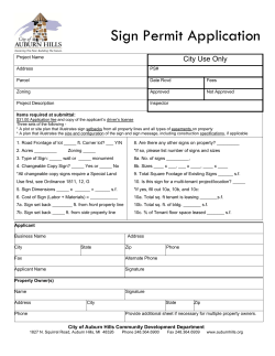 Sign Permit Application