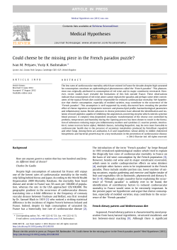 Could cheese be the missing piece in the French paradox puzzle