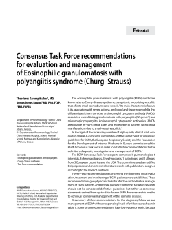 Consensus Task Force recommendations for evaluation and