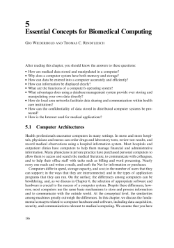 5 Essential Concepts for Biomedical Computing