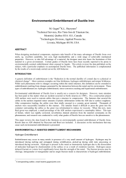 environmental embrittlement of ductile iron