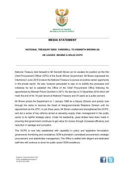 Media Statement - National Treasury
