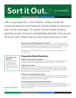 Sort it Out FAQ - UBC Sustainability