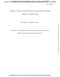 Activators of G-protein Signaling Exhibit Broad Functionality and