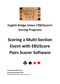 Multi-section Pairs event scoring