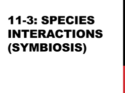 20.1: Species Interactions (Part III)