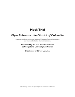 Elyse Roberts v. District of Columbia