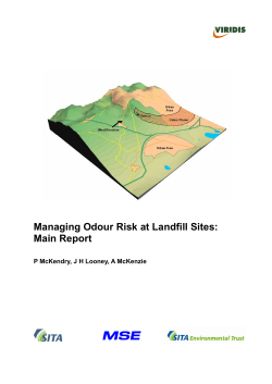 Managing Odour Risk at Landfill Sites: Main Report