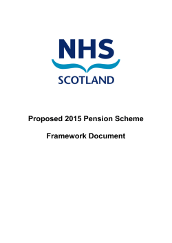 Framework Document - Scottish Public Pensions Agency