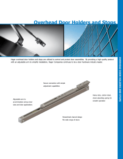 Overhead Door Holders and Stops