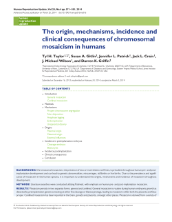 The origin, mechanisms, incidence and clinical