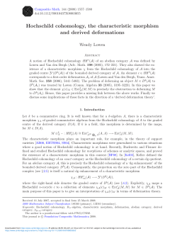 Hochschild cohomology, the characteristic morphism and derived